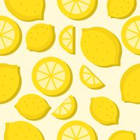 Lemon Tropical Fruit seamless 
