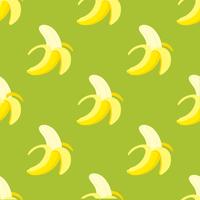 Half peeled banana seamless pattern for use as wrapping paper
