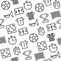 Seamless pattern soccer theme, for use as background  vector