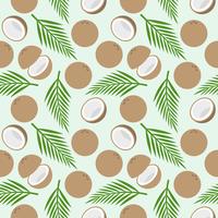 coconut seamless pattern, island theme for wallpaper or wrapping paper vector