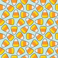 Candy corn seamless pattern for halloween background or wallpaper vector