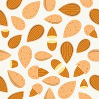 almond seamless pattern for wallpaper or wrapping paper vector