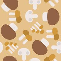 Cute mushroom seamless pattern vector