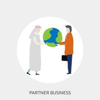 Partner Business Conceptual illustration Design vector