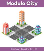 Urban Isometric skyscraper vector