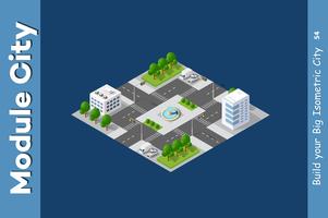 City streets intersection vector
