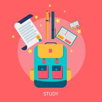 Study Conceptual illustration Design vector