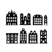 A set of design city elements vector