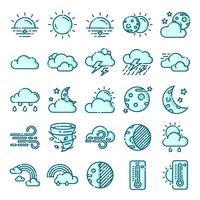 Pack de iconos del clima vector
