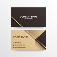 Creative and elegant double sided business card template