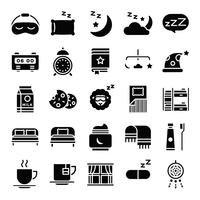 Sleeping icons pack vector
