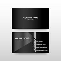 Creative and elegant double sided business card template vector