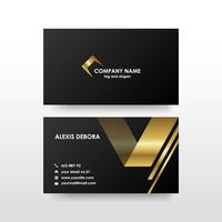 Creative and elegant double sided business card template vector