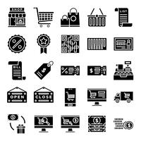 Pack de iconos al por menor vector