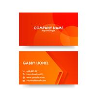 Creative and elegant double sided business card template vector