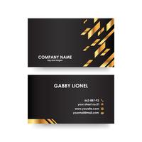 Creative and elegant double sided business card template vector