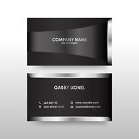 Creative and elegant double sided business card template vector