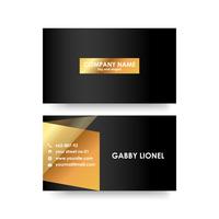 Creative and elegant double sided business card template vector