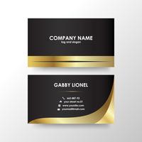 Creative and elegant double sided business card template vector