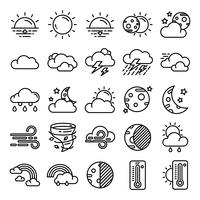 Weather icons pack vector