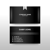 Creative and elegant double sided business card template vector