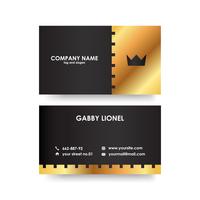 Creative and elegant double sided business card template vector