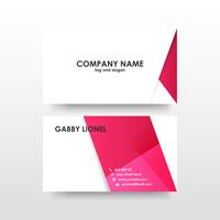 Creative and elegant double sided business card template vector