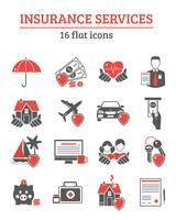 Insurance Services Icons Set  vector