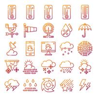 Pack de iconos del clima vector