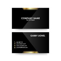 Creative and elegant double sided business card template vector