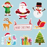 Christmas and new year decoration background vector