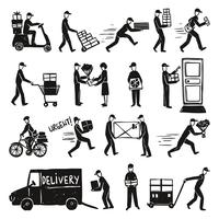 Delivery Doodle Set vector