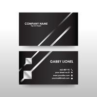 Creative and elegant double sided business card template vector