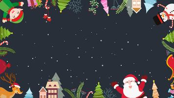 Christmas and new year decoration background vector