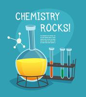 Chemical Laboratory Cartoon Concept