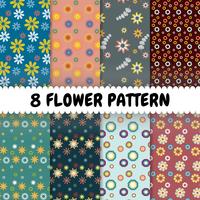 Beautiful floral pattern background vector