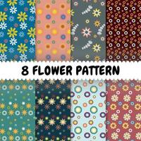 Beautiful floral pattern background vector