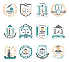  Lawyer Logo Set vector