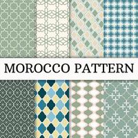 Morocco Pattern set Background vector