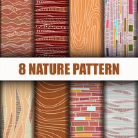 Set Abstract Nature pattern  vector