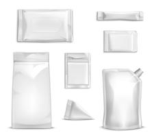 Blank Packaging Set vector