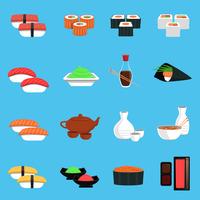 Sushi Icons Set vector