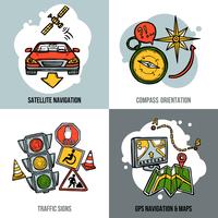 Navigation Concept Set vector