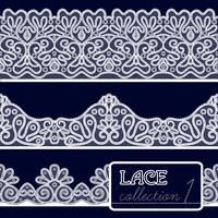 Lace Patterns Set vector