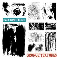 Grunge Halftone Drawing Textures vector