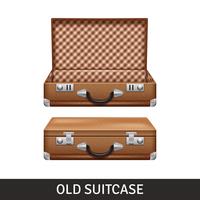  Old Suitcase Illustration vector