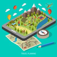Hiking And Camping Design Concept  vector