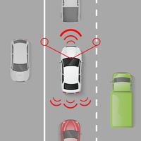 Car Safety System vector