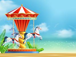 Realistic Carousel Background vector