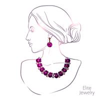 Woman And Jewelry vector